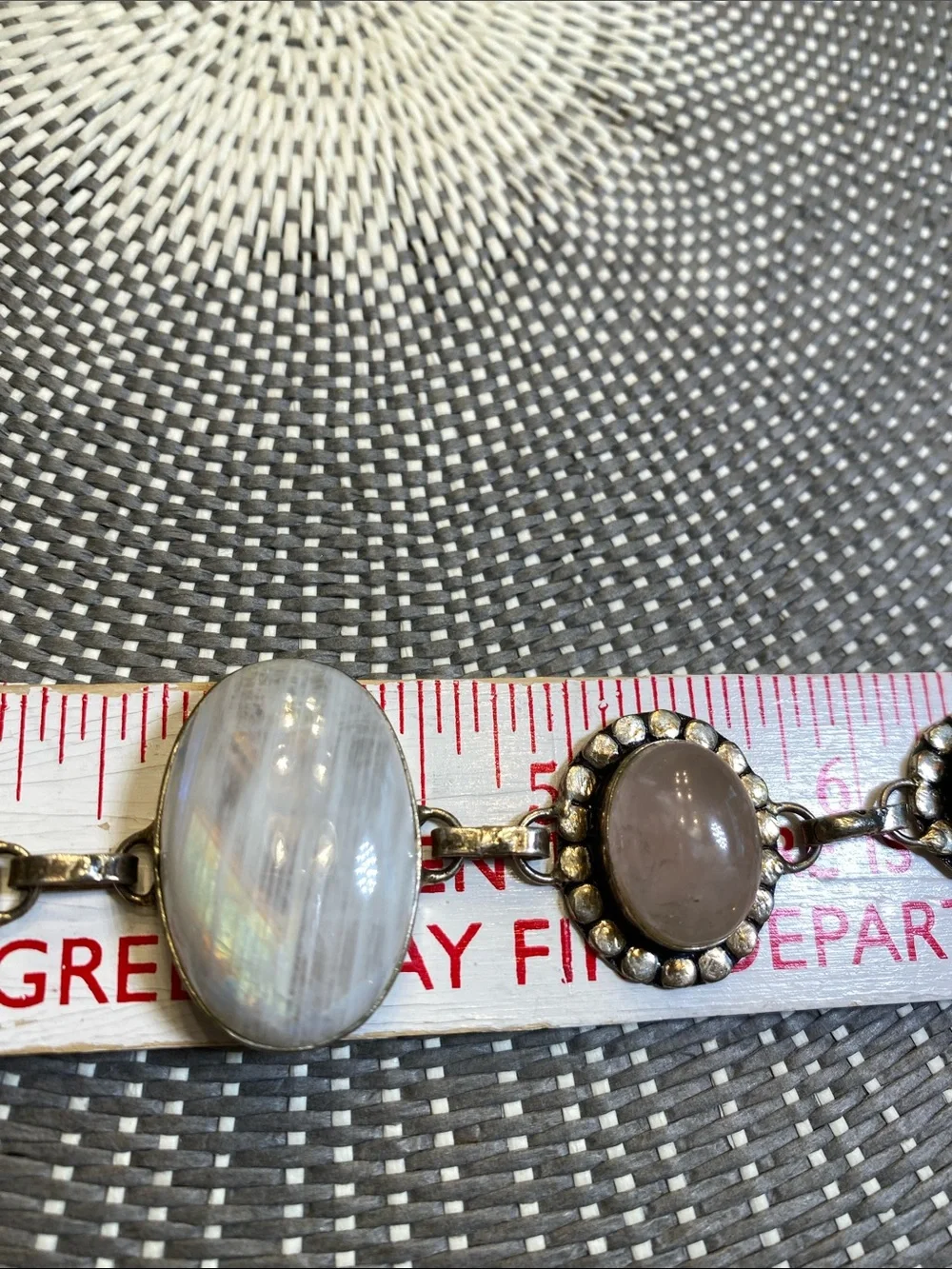 Silver Tone Multi Stone Bracelet - Picture 4 of 6
